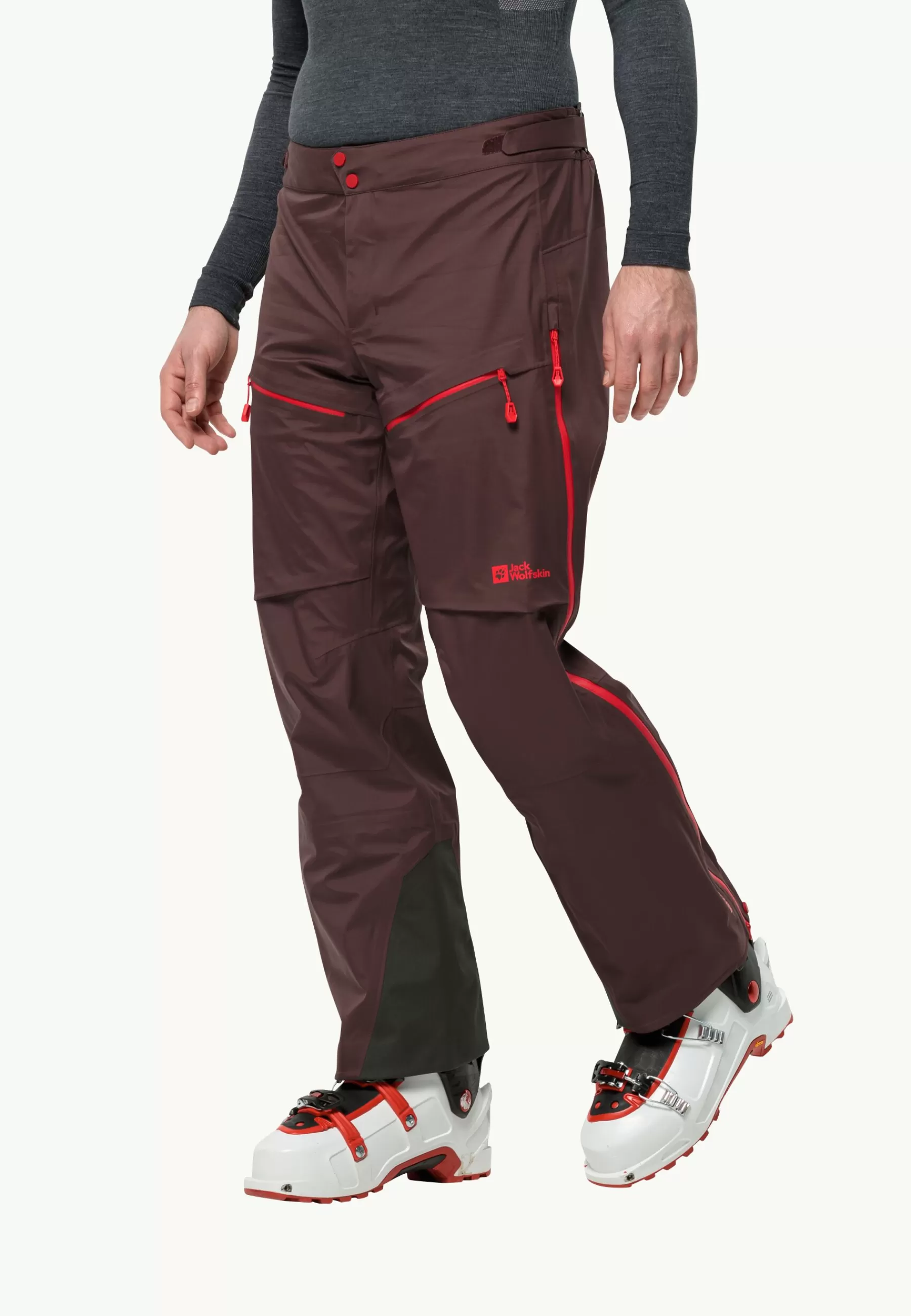 Jack Wolfskin Discovery | Ski | Alpspitze Pro 3l Pants M red earth