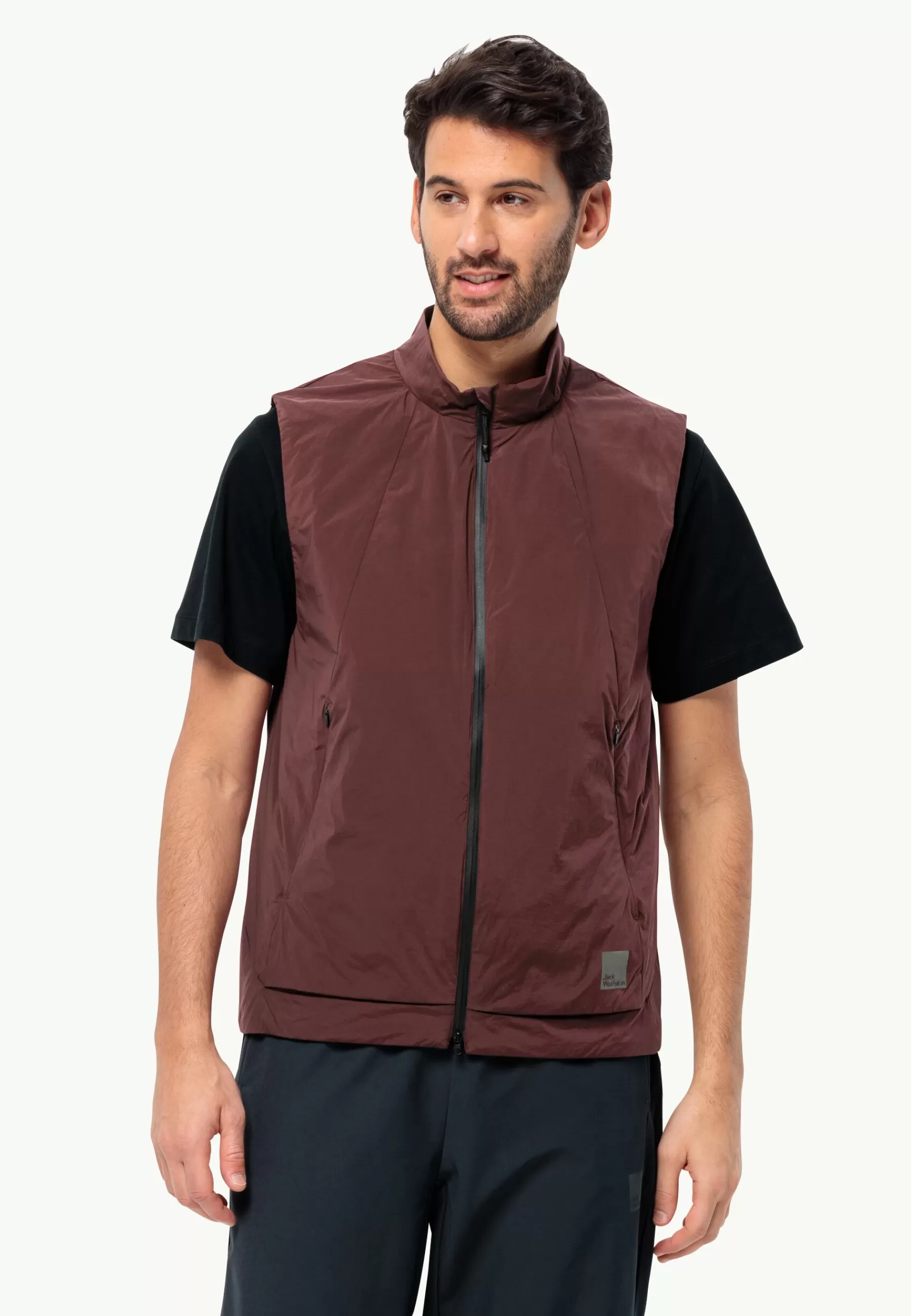 Jack Wolfskin Lifestyle | Voor- En Najaarsjacks/-Jassen | Bike Commute Ins Vest M dark maroon