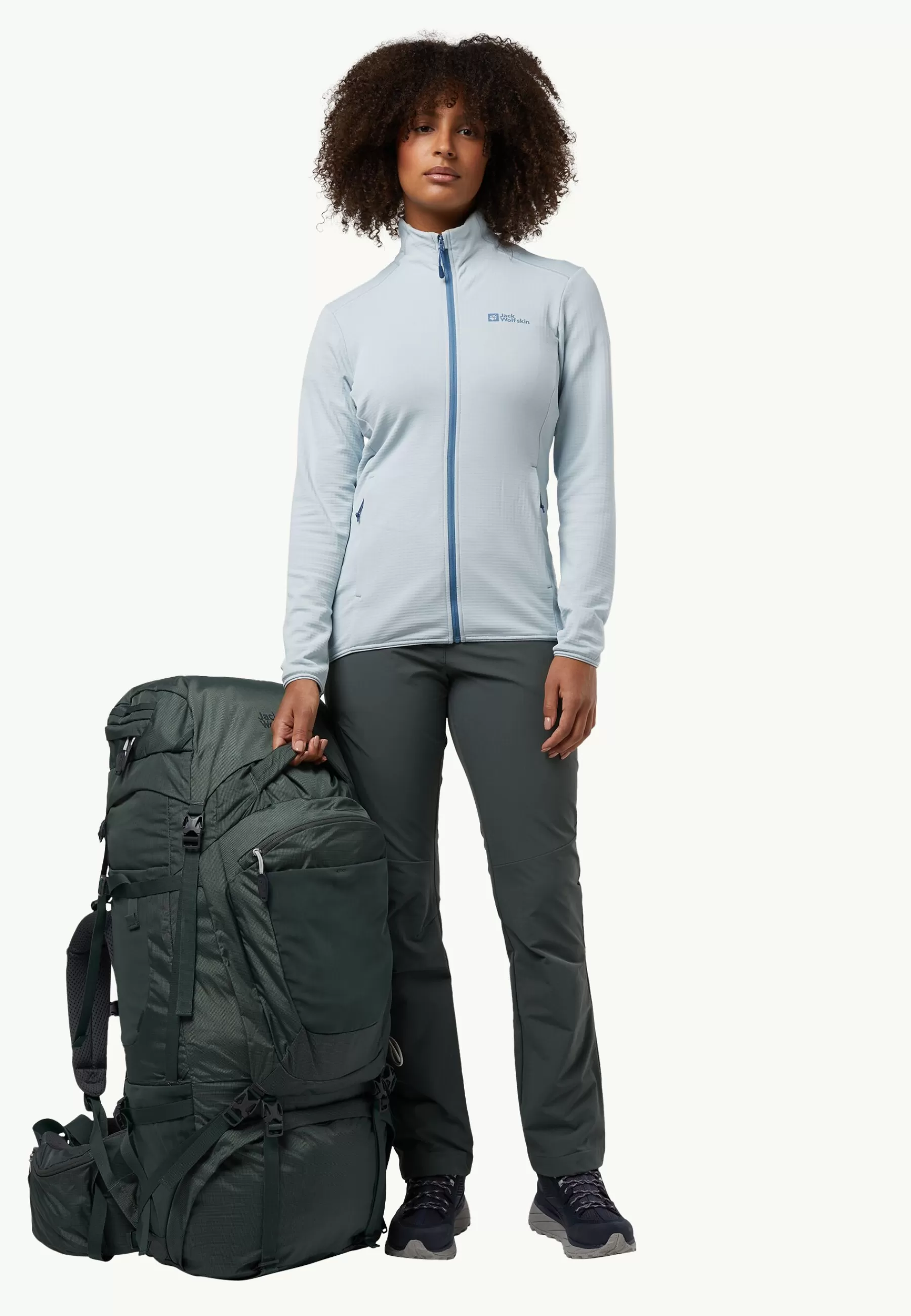 Jack Wolfskin Rugzakken Dames | Wandelrugzakken | Denali 65 | 10 Women slate green