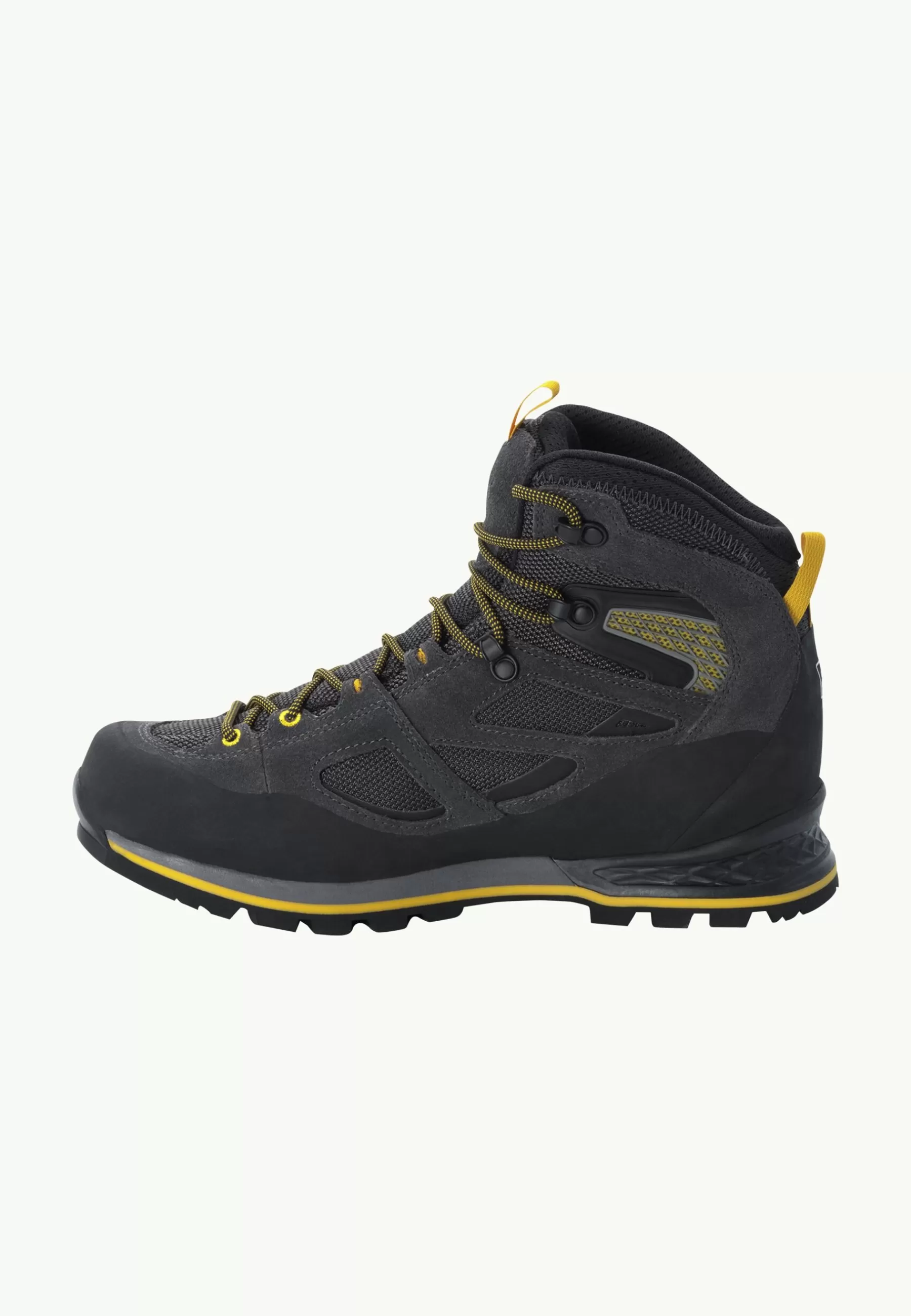 Jack Wolfskin Wandelen | Wandelschoenen | Force Crest Texapore Mid M Black / Burly Yellow Xt