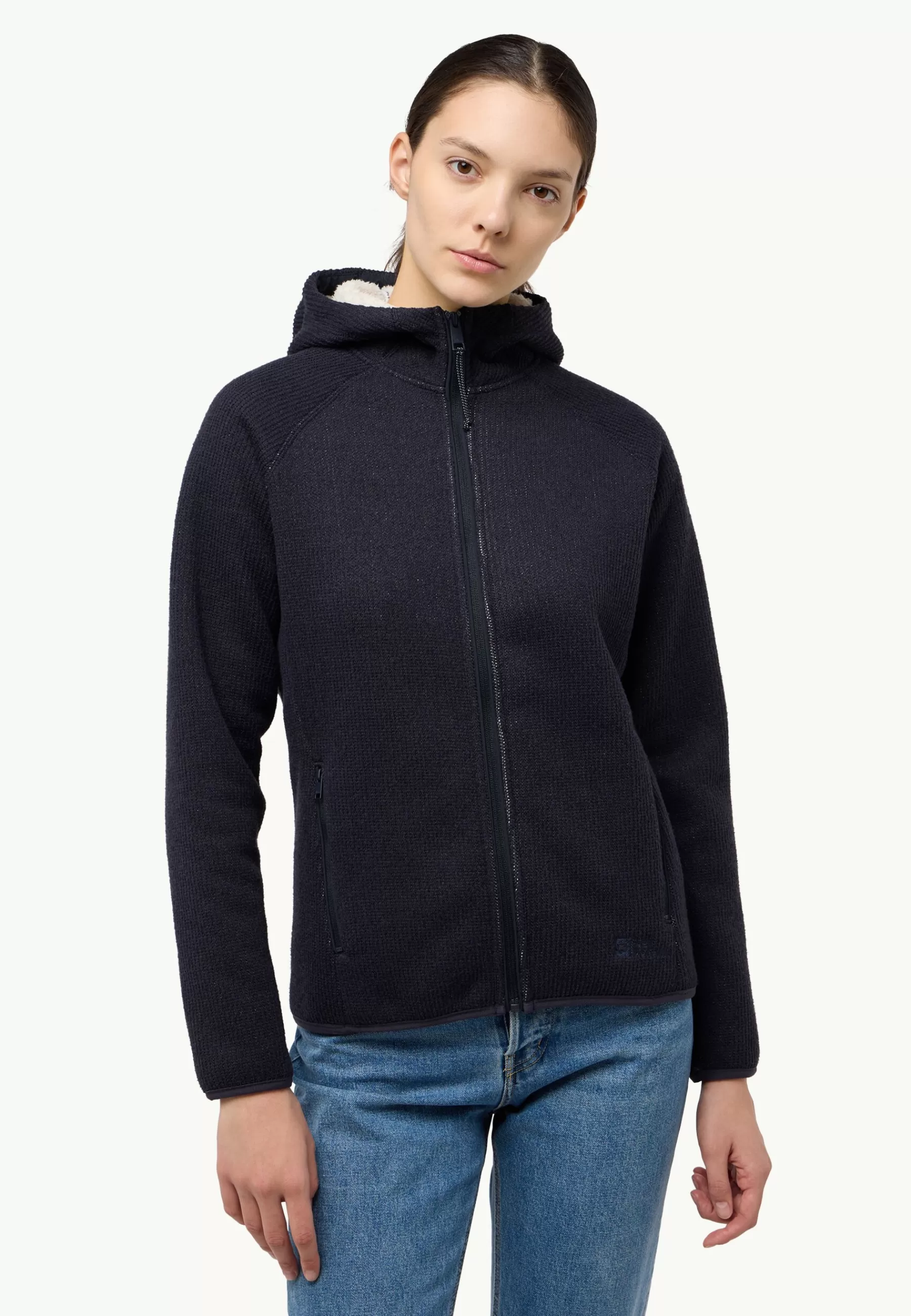 Jack Wolfskin Voor- En Najaarsjacks/-Jassen | Fleece | Kaminfeuer Hooded Jkt W